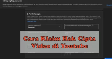 Cara Klaim Hak Cipta Video di Youtube
